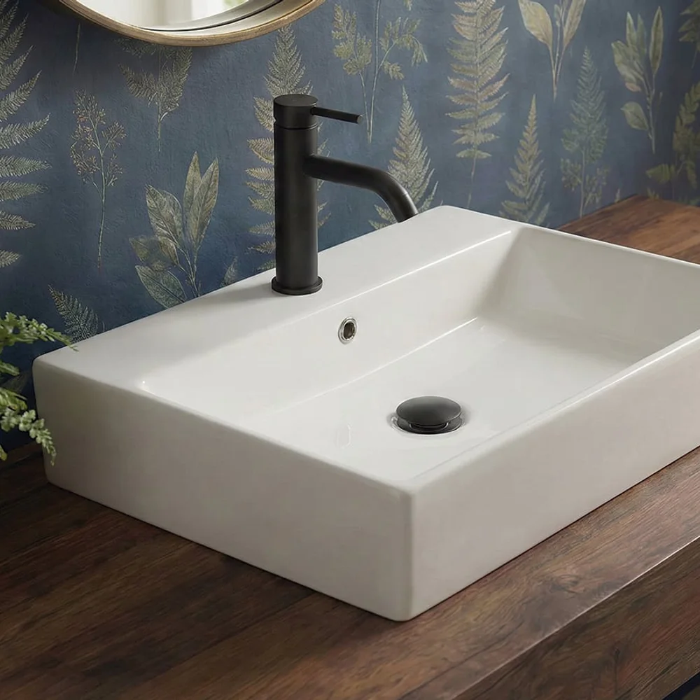 Bathco Bruselas tvättställ 60 cm, Vit blank, bild 2