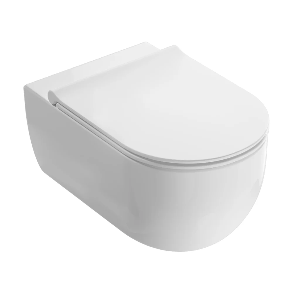 Globo Mode vägghängd WC, spolkantsfri, 53 cm