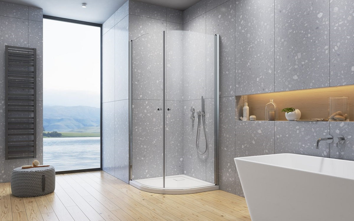 Eos PDD 1 duschvägg krom & klarglas - Bild 5