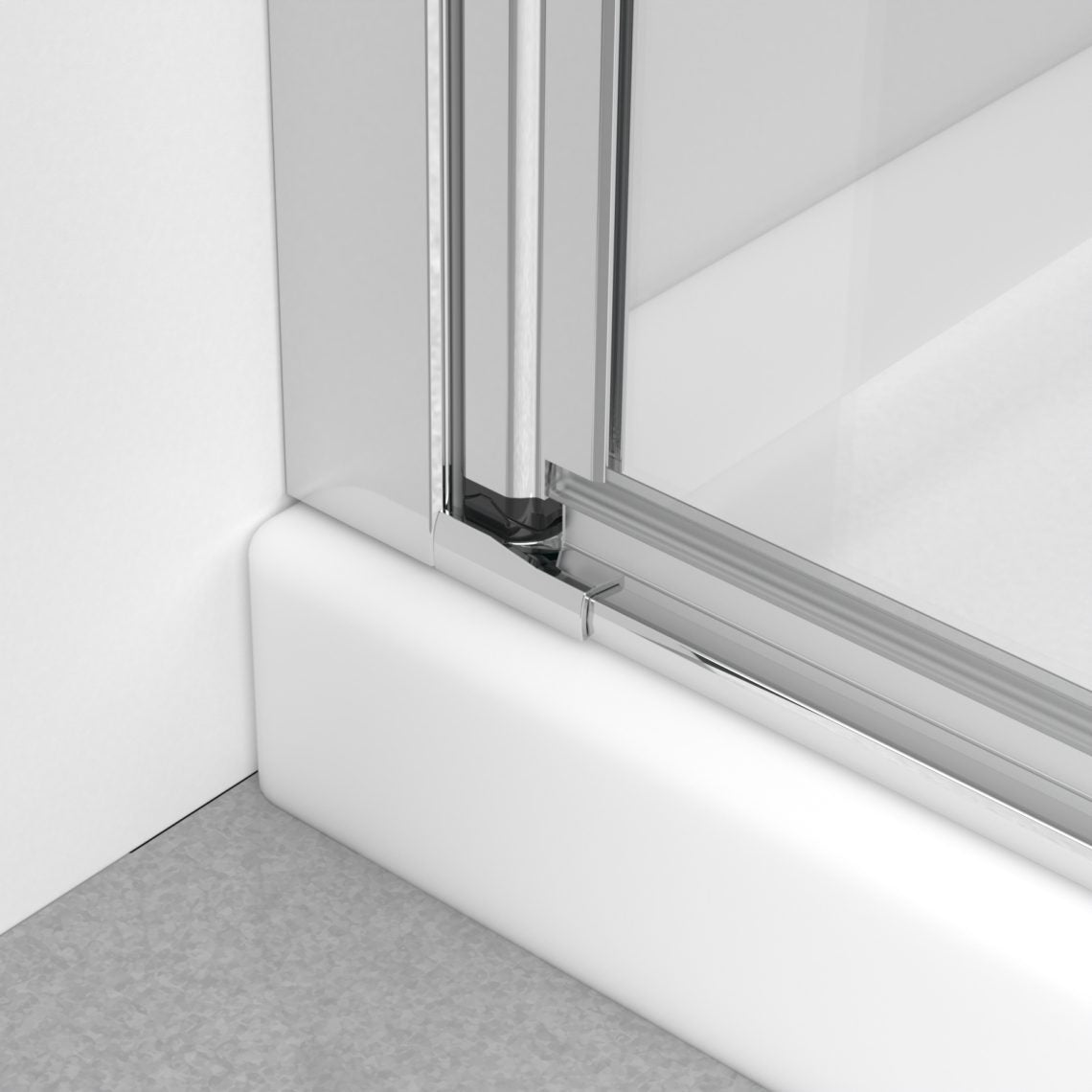 Eos PDD 1 duschvägg krom & klarglas - Bild 4